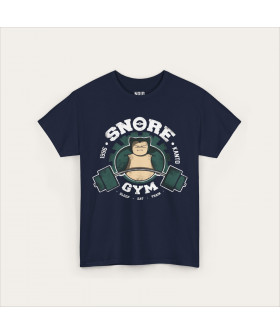 Темно-синя футболка Snorlax Snore Gym з аніме-принтом