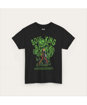 Чорна футболка Brook Soul King з аніме-принтом
