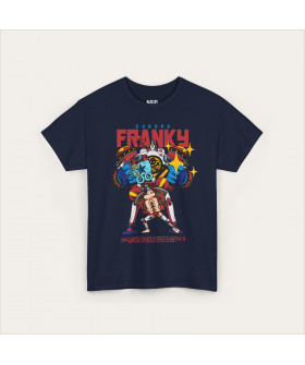 Темно-синя футболка Franky Super Cyborg з аніме-принтом