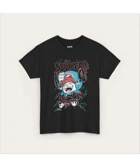Чорна футболка Tony Tony Chopper Suuuper з аніме-принтом