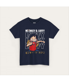Темно-синя футболка Luffy Tongue Out з аніме-принтом