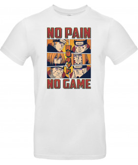 Футболка Білий з принтом «No Pain No Game»