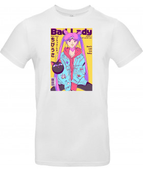 Футболка Білий з принтом «Bad Lady»