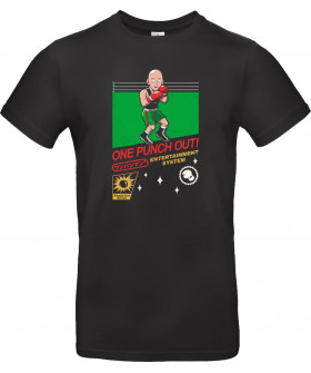 Футболка Чорний з принтом «One Punch Out!»