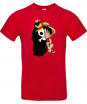 Футболка Білий з принтом «Luffy»