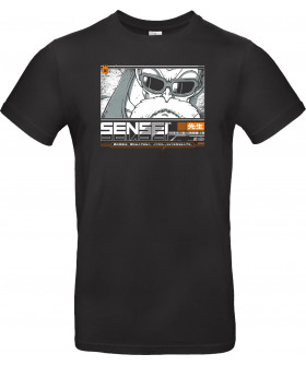 Футболка Сірий з принтом «SENSEI V4 MROSHI»