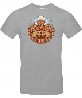 Футболка Білий з принтом «Armored Titan»