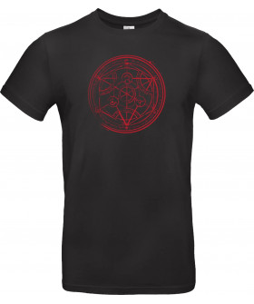 Футболка Білий з принтом «Transmutation Circle»