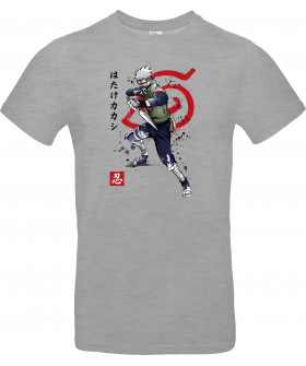 Футболка Білий з принтом «Kakashi of the Sharingan»