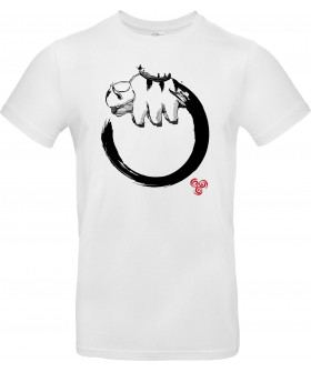 Футболка Білий з принтом «Enso Flying Bison»