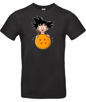 Футболка Чорний з принтом «Goku Pop»