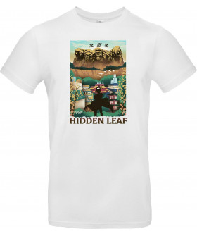 Футболка Білий з принтом «Visit The Hidden Leaf»