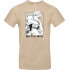 Унісекс біла футболка з аніме-принтом «Erina»