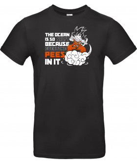 Футболка Чорний з принтом «GOKU typography»