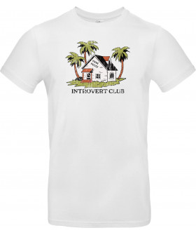 Футболка Білий з принтом «introvert club»