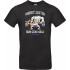 Унісекс темно-синя футболка з аніме-принтом «warrior liberation»