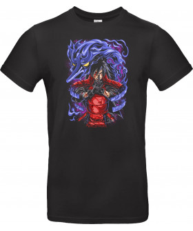 Футболка Чорний з принтом «Uchiha Madara»