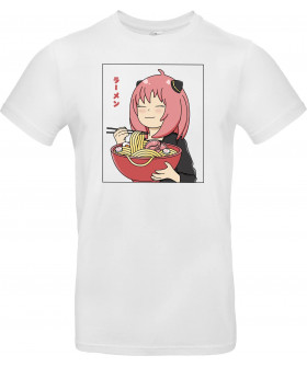 Футболка Білий з принтом «Waku - Waku Ramen»