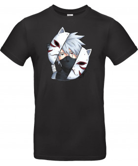 Футболка Чорний з принтом «Anbu Kakashi»