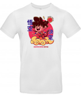 Футболка Білий з принтом «Kid Goku»