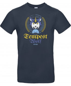 Футболка Чорний з принтом «Tempest Wolf»