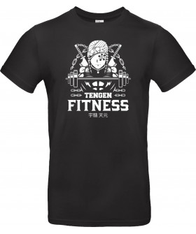 Футболка Сірий з принтом «The Tengen Fitness»