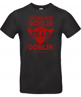 Унісекс сіра футболка з аніме-принтом «The Dead Goblin»