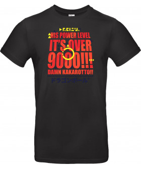 Футболка Білий з принтом «IT'S OVER 9000!!!»
