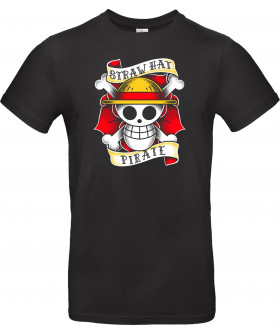 Футболка Сірий з принтом «Vintage Pirate»