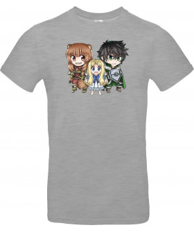 Унісекс темно-синя футболка з аніме-принтом «Shield Hero»
