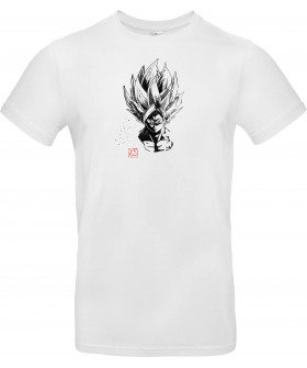 Футболка Білий з принтом «Goku»