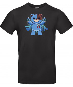 Футболка Сірий з принтом «Vivy Bear»