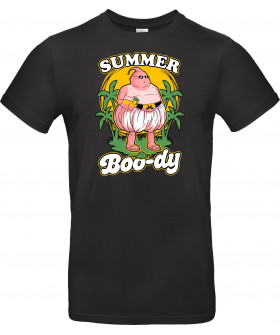 Футболка Чорний з принтом «Summer Boody Anime Parody»