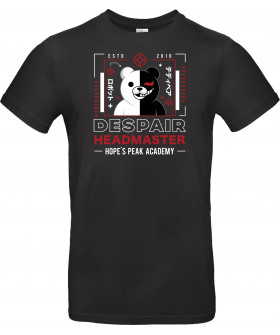 Футболка Чорний з принтом «Despair Headmaster Aesthetic»