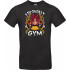 Унісекс біла футболка з аніме-принтом «strongest gym»