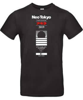 Футболка Чорний з принтом «Neo Tokyo 2019»