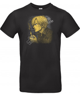 Футболка Чорний з принтом «Pirate Chef Sanji»