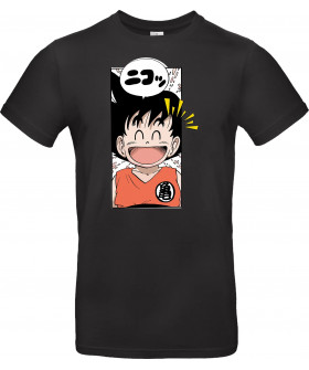 Футболка Білий з принтом «happy goku»