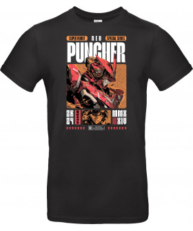 Футболка Чорний з принтом «RED PUNCHER I»