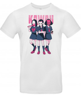 Футболка Білий з принтом «Kawaii Gang»
