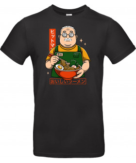 Футболка Білий з принтом «Chubby Guy Ramen»