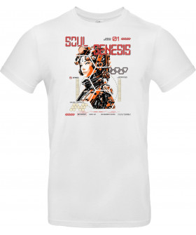 Футболка Білий з принтом «Soul Genesis Red Emergency Edition»