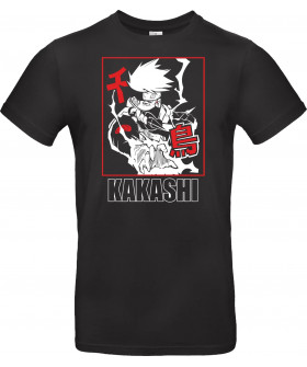Футболка Чорний з принтом «Kakashi Hatake»