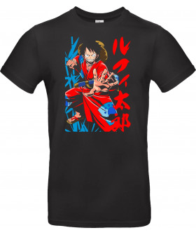 Футболка Білий з принтом «Monkey D. pirate Wano Arc Gear Fourth Pirate Art»