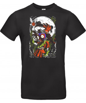 Футболка Чорний з принтом «Majora's Mask - The Legend»