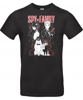 Футболка Чорний з принтом «Forger Family - Spy x Family»