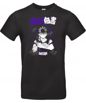Футболка Чорний з принтом «Hiei - Yu Yu Hakusho»