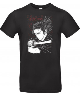 Футболка Чорний з принтом «Miyamoto Musashi - Vagabond»