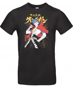 Футболка Чорний з принтом «Kamina - Tengen Toppa Gurren Lagann»