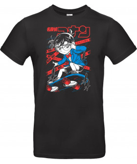 Футболка Чорний з принтом «Detective Conan Edogawa - Case Closed»